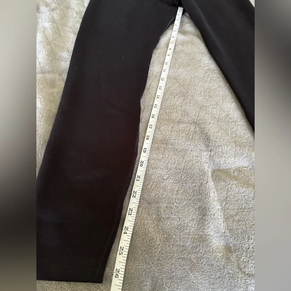Nike Black Leggings with White Logo Women’s size L - Picture 4 of 6